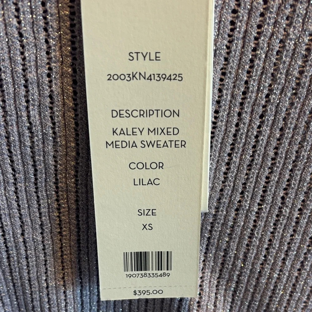 Veronica Beard Kaley Mixed Media Sweater NWT - Picture 3 of 5